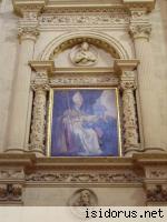 Obraz św. Izydora w katedrze w Sewilli